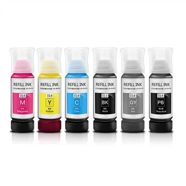 013 014 Dye Ink för PSON L8168 L8188-skrivare